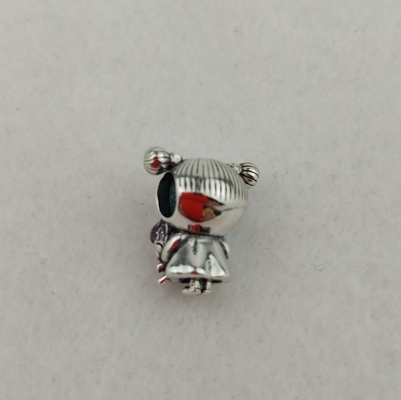Sterling Silver Charm S925 Little Girl Doll Bracelet Charm - Picture 3 of 4